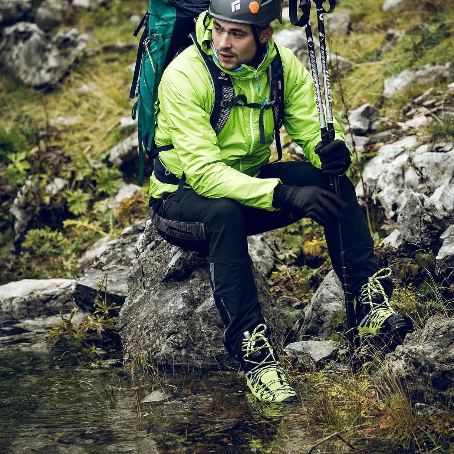 Alpina DIABLO Premium Men's Boots - Waterproof Leather Shoes with Sympatex Breathable Membrane - Vibram Sole - Crampon Compatible - Mountaineering Hiking - Heel Counter - Made in Europe