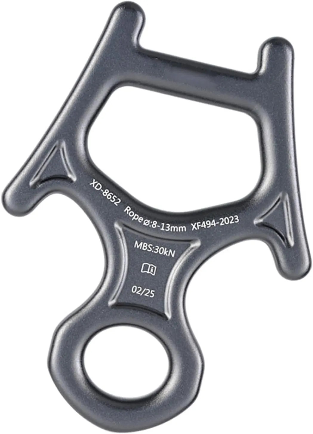 Aluminum Alloys Downhills Descender Rappel Belays Abseiling Mountaineering Device for Rock Climbing and Succour