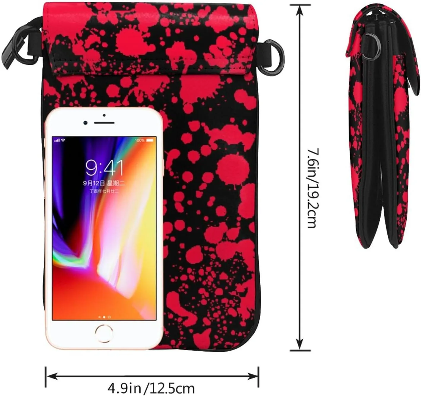 AMRANDOM Cell Phone Purse Small Crossbody Shoulder Holsters Bags for Mens & Womens