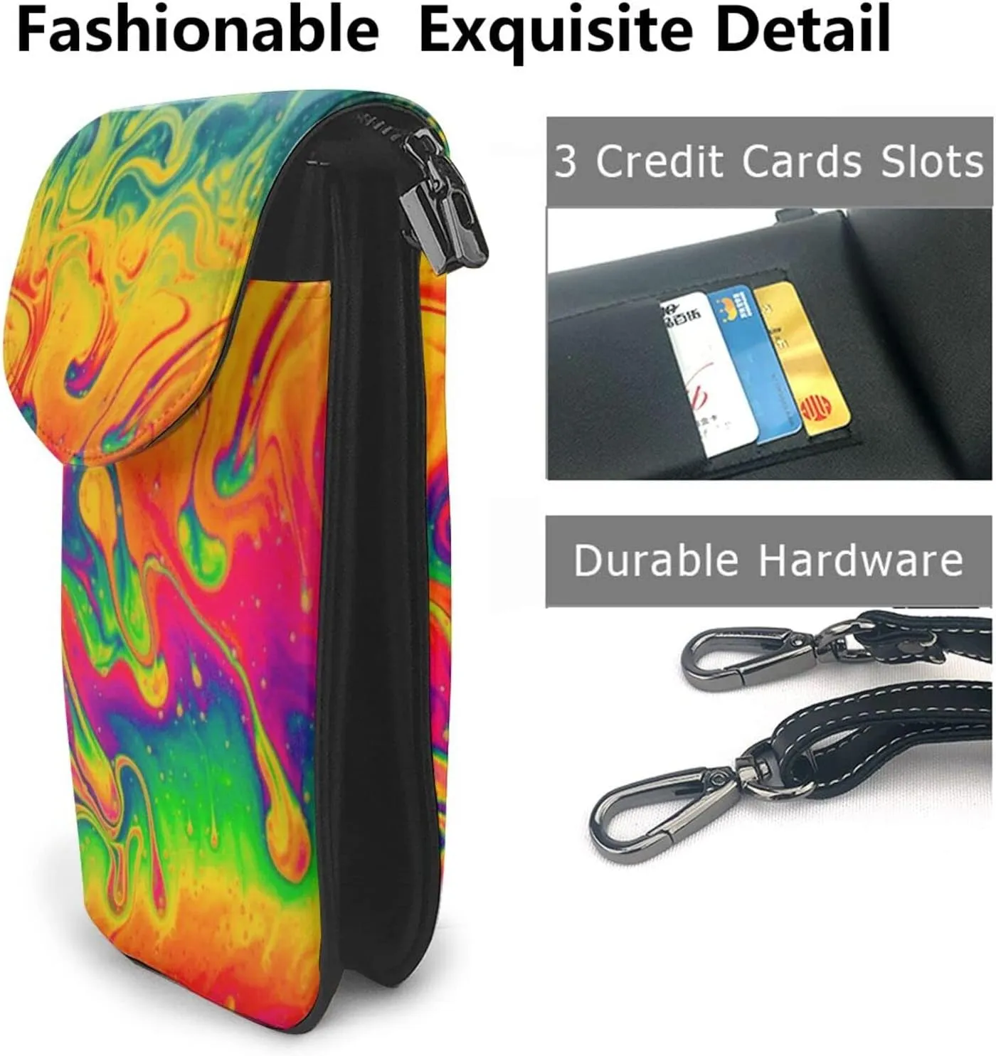AMRANDOM Cell Phone Purse Small Crossbody Shoulder Holsters Bags for Mens & Womens