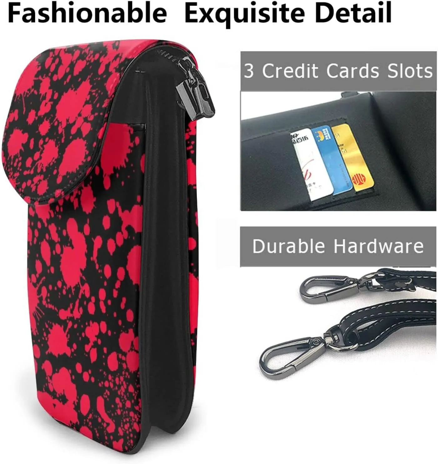 AMRANDOM Cell Phone Purse Small Crossbody Shoulder Holsters Bags for Mens & Womens