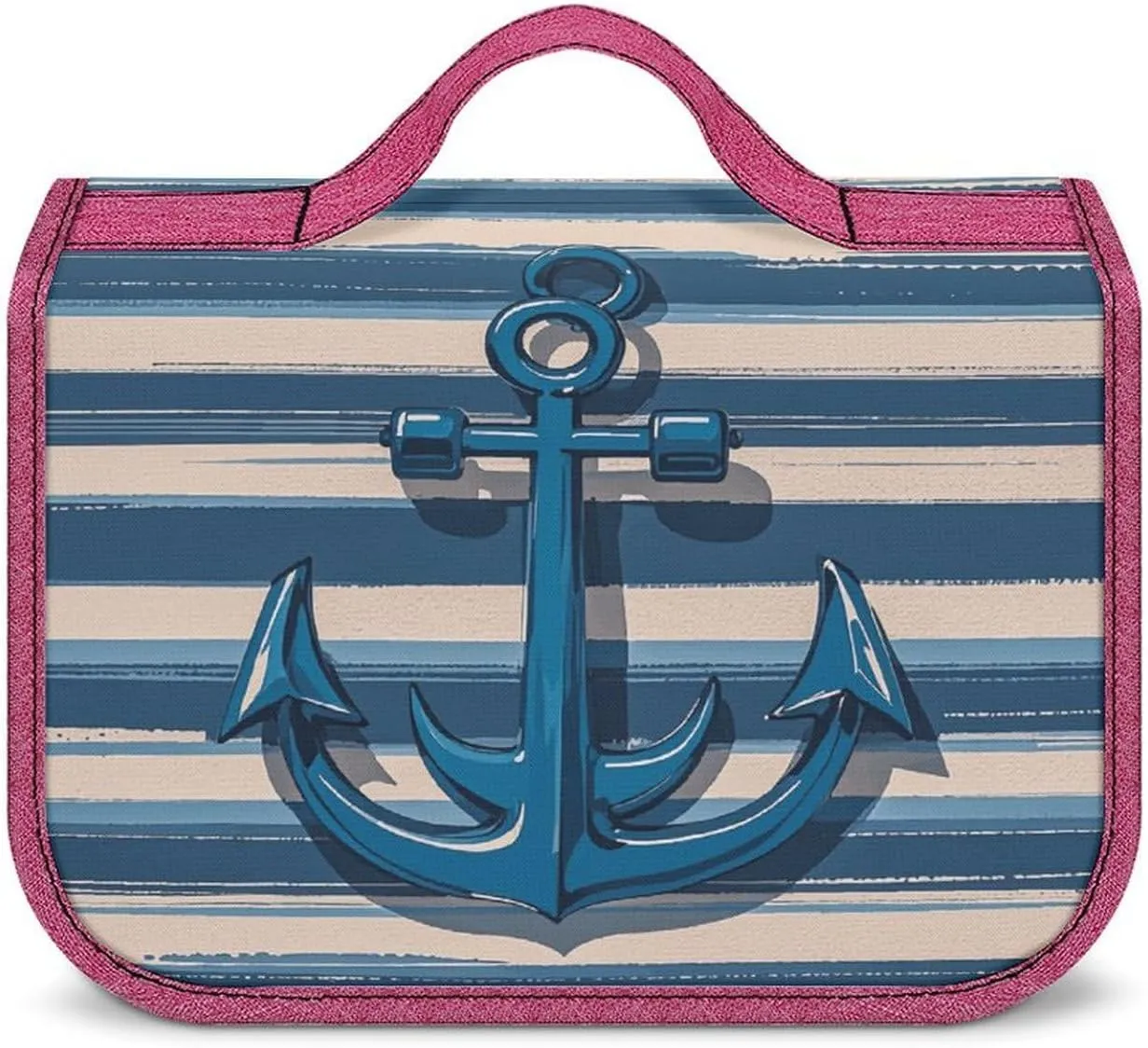 Anchor Travel Toiletry Bag for Women,Hanging Toiletry Organizer with Hook, Makeup Bag Travel Organizer for Shampoo,Toiletriesl