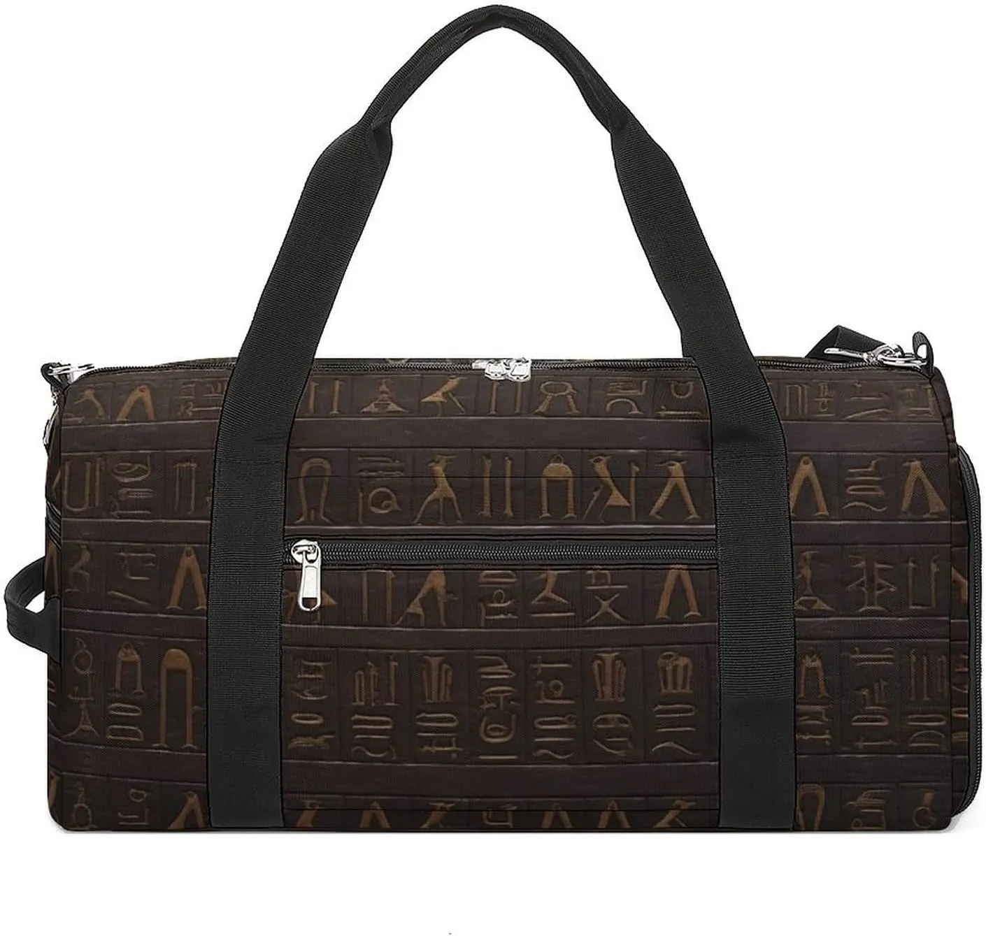 Ancient Egyptian Hieroglyph Gym Bag for Men Women Water Resistant Duffle Bag Travel Lightweight Bag for Travel Sports