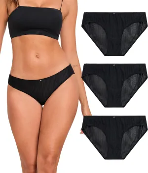 ANLIQI Quick Dry Underwear for Women Travel Panties Pack Nylon Hipster Panty Soft&Lightweight Bikini Brief Stay Fresh Undies
