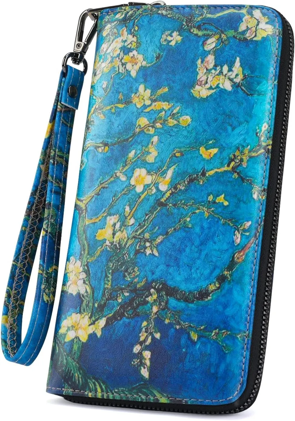 APHISON Wallet Women Large Capacity Clutch Purse For Ladies Card Holder RFID Wristlet Phone Zipper Coin Travel Pocket