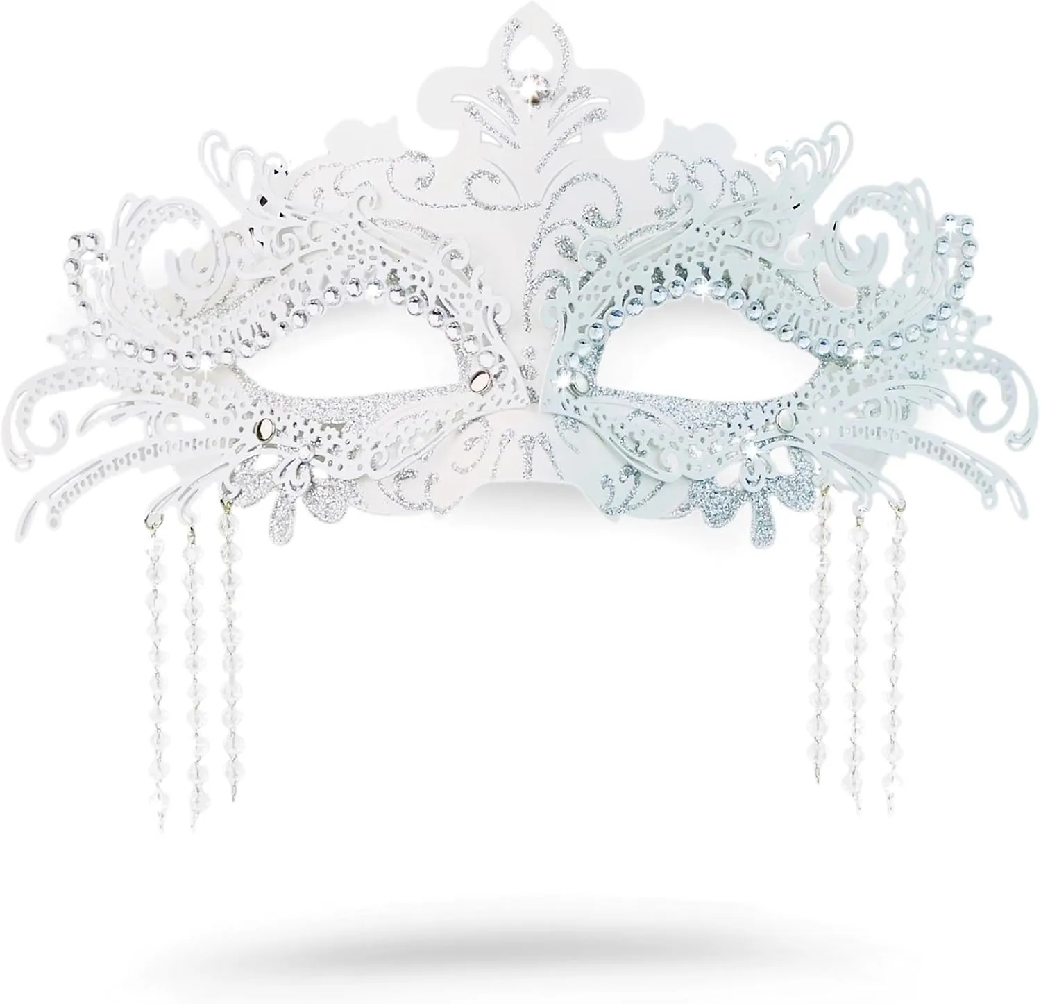 ARK Survivor Women's Metal Masquerade Mask With Rhinestone For Masquerade Party Halloween New Years Party Mardi Gras Carnival