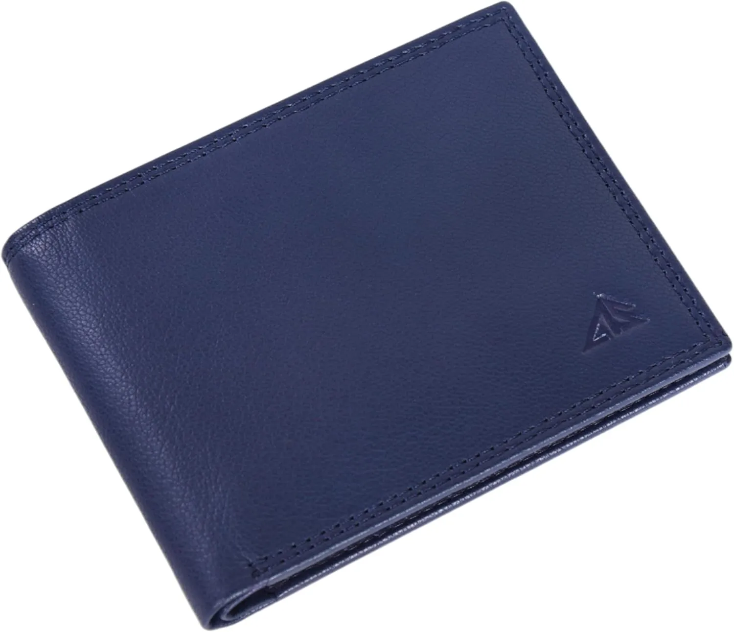 ASAD Genuine Leather Wallet for Men | Slim, Stylish, and Durable Genuine Leather Double Stitched RFID Blocking Bifold Stylish | Bifold Wallet With 8 Card Slot | Gift for Him | Navy Blue