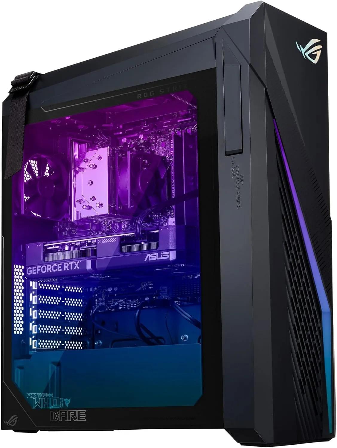 ASUS ROG G16CH Gaming Desktop Tower, NVIDIA GeForce RTX 4070 Dual, Intel 16 Core i7-13700KF Up to 5.4 GHz, 32GB RAM, 2TB SSD, Windows 11 Pro & Office License, External DVD Drive, WiFi
