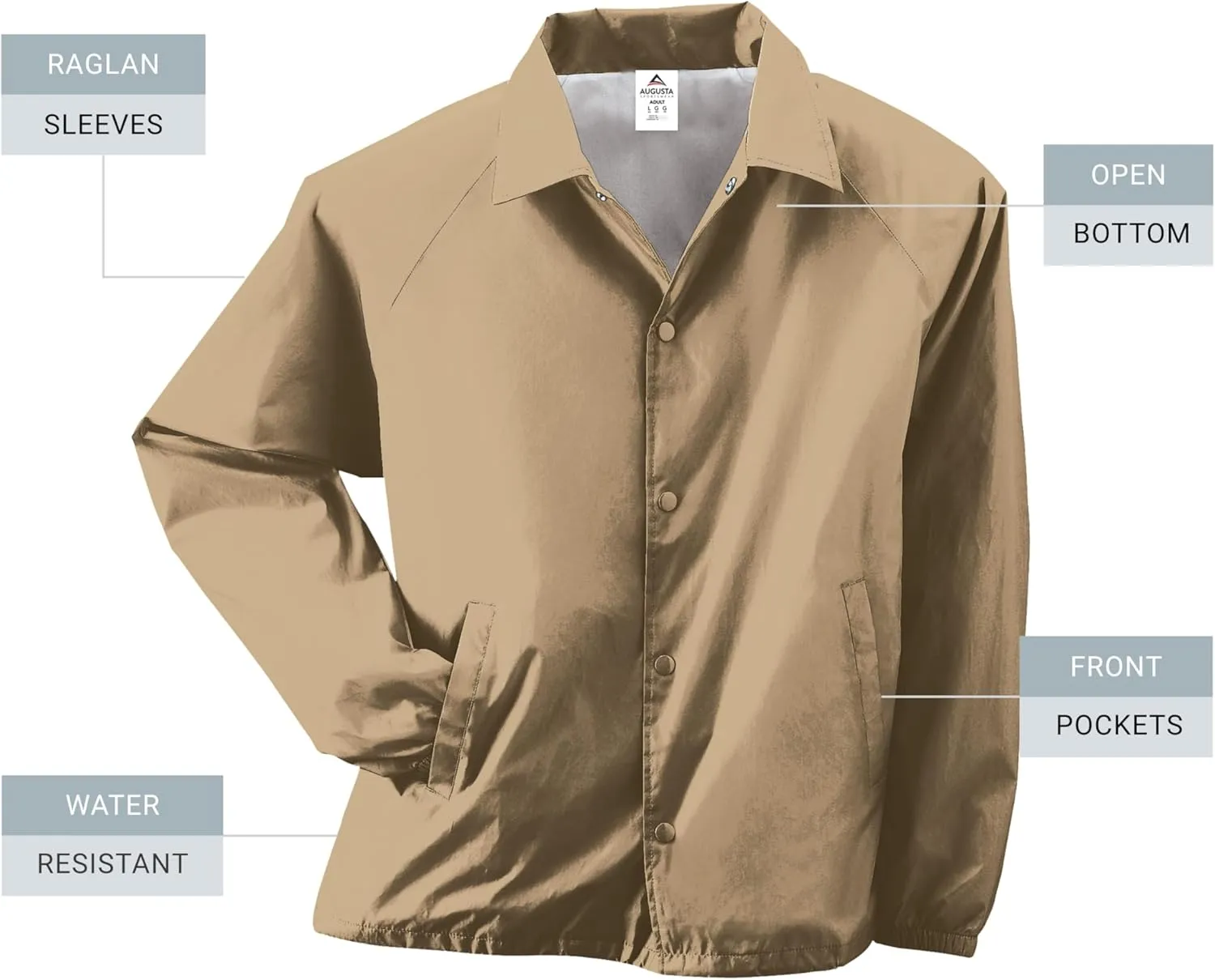 Augusta Sportswear Nylon Coach's Jacket/Lined