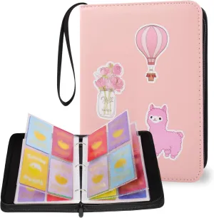 AULEEP PU Baseball Sports Game Trading Card Binder 4 Pockets 520 Cards Collection for Kids Boys Girls, Easy Carry DIY Stickers Holder, Removable Top Loading Cards Album for Yoto TCG, MTG Cards