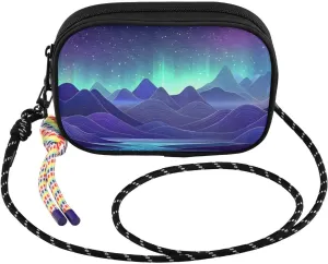 Aurora Landscape Moutain Crossbody Bags for Women Cell Phone Purses Women's Shoulder Handbags Wallet Purse with Adjustable Strap