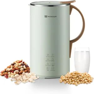 Automatic Nut Milk Maker, 20 oz Soy Milk Maker, Homemade Almond, Oat, Coconut, Soy, Plant-Based Milk and Dairy Free Beverages, Almond Milk Maker with Delay Start/Boild Water/Self Clean - Green