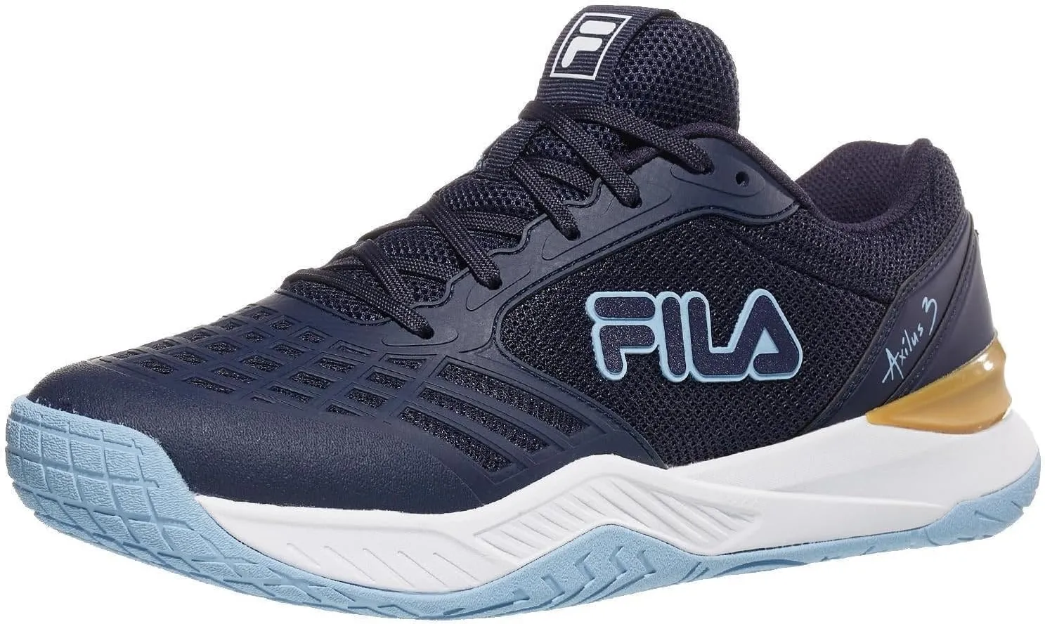 Axilus 3 Mens Tennis Shoes - Navy/Blue/Wheat/D Medium / 11.5