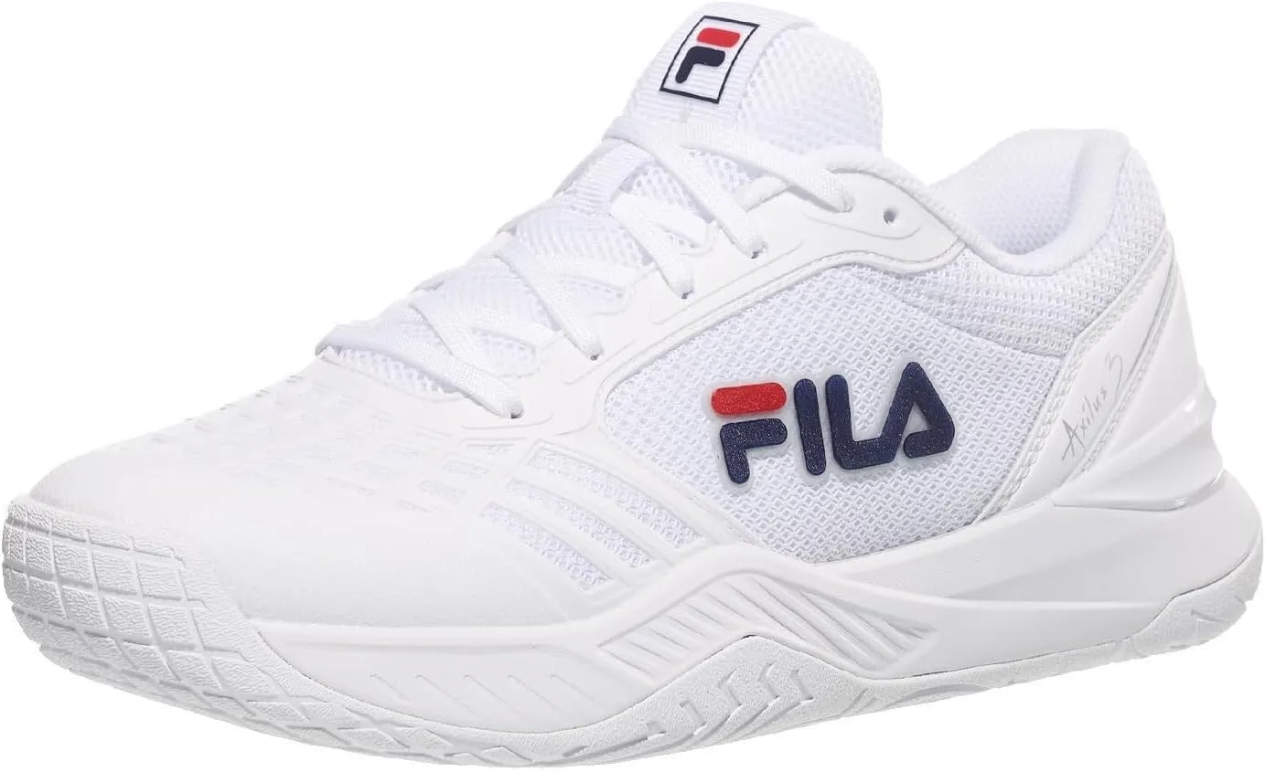 Axilus 3 Womens Tennis Shoes White/Navy/Red B Medium 6.5