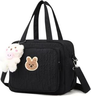 Baby Diaper Bag Tote Crossbody Diaper Cute Large Baby Nappy Mommy Maternity Travel Portable Baby Storage Bag for Mom