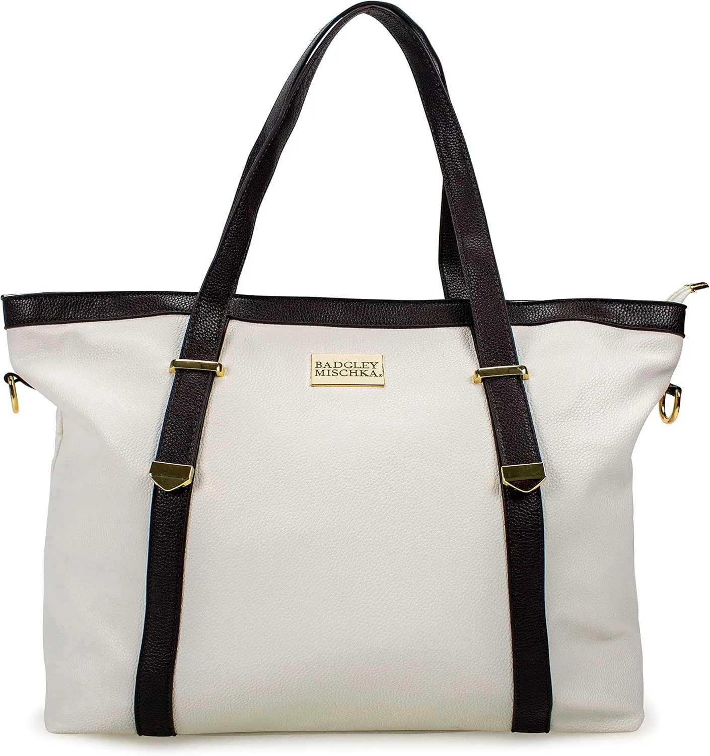 Badgley Mischka Anna XL Vegan Leather Tote Weekender Travel Bag