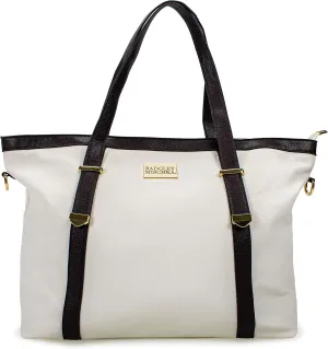 Badgley Mischka Anna XL Vegan Leather Tote Weekender Travel Bag