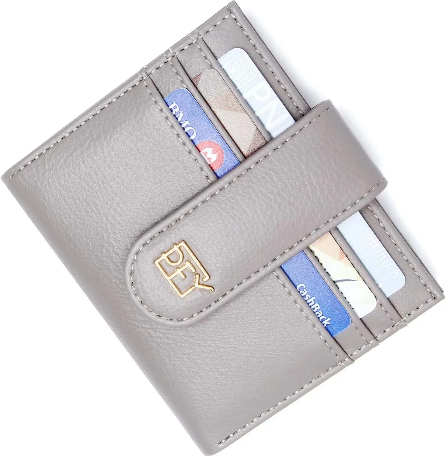Badiya Small Wallets for Women Bifold Multi Card Case Wallet Slim Credit Card Holder with Zipper Coin Purse