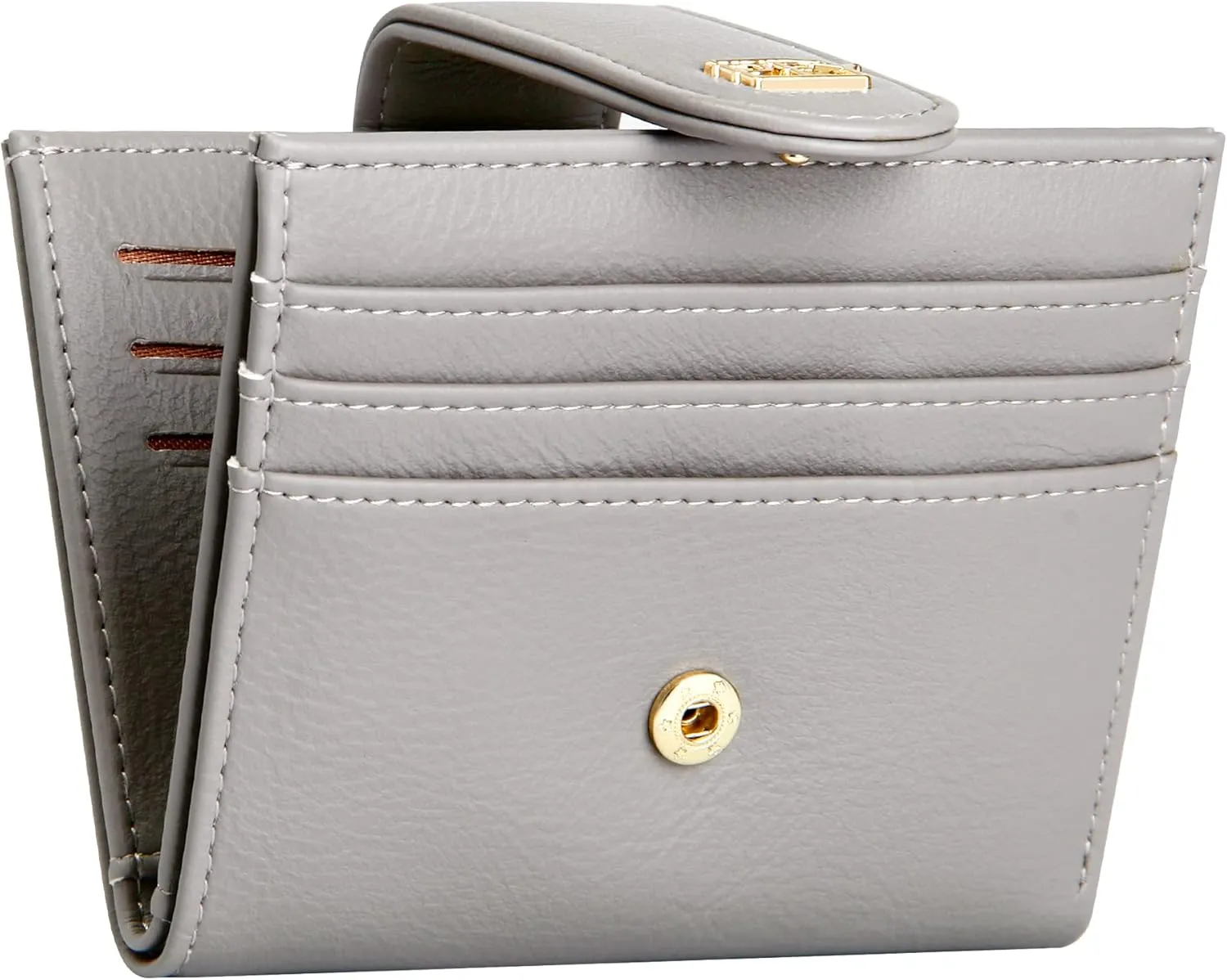 Badiya Small Wallets for Women Bifold Multi Card Case Wallet Slim Credit Card Holder with Zipper Coin Purse