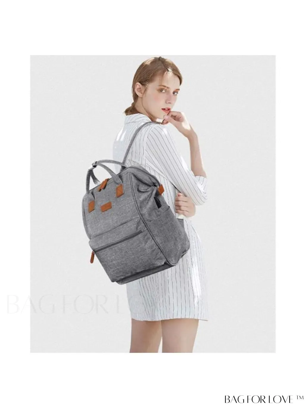 BagForLove - 17.3 Wide Open Laptop Backpack with USB Charging Port - Water Resistant, Multipurpose Business Travel Bag