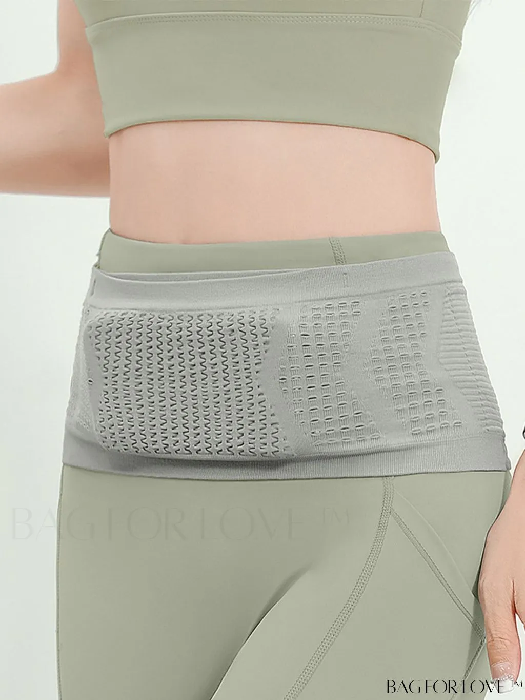 BagForLove - Multi-Pocket Elastic Waist Bag for Running Sports with Phone Holder