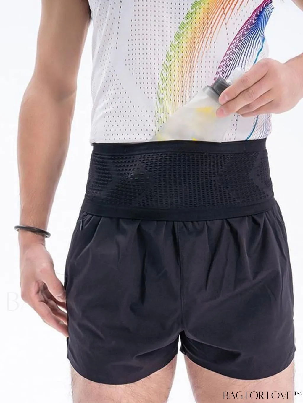 BagForLove - Multi-Pocket Elastic Waist Bag for Running Sports with Phone Holder
