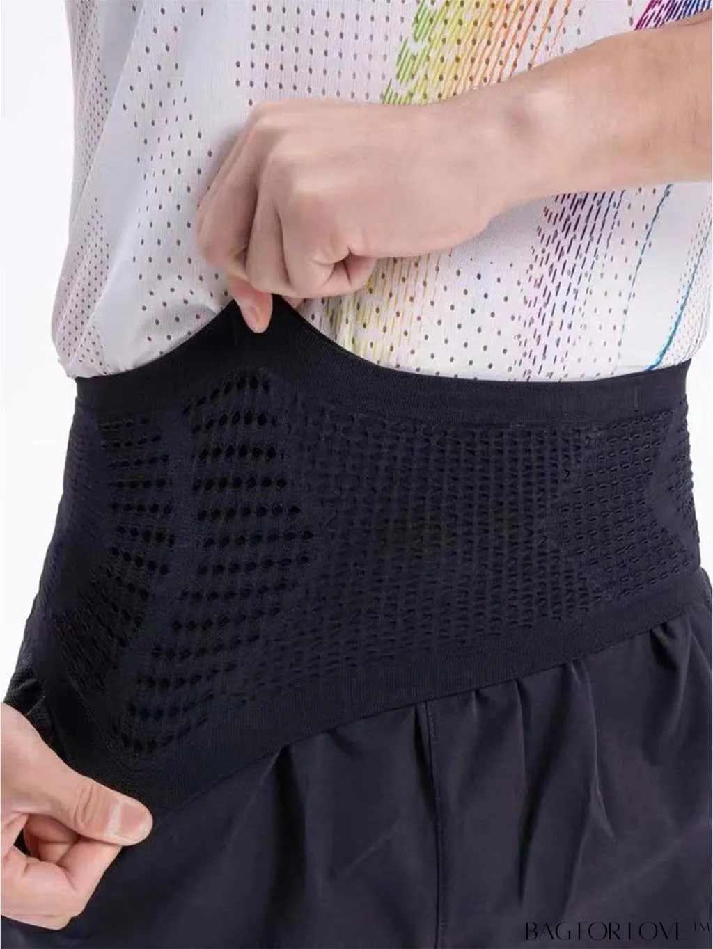 BagForLove - Multi-Pocket Elastic Waist Bag for Running Sports with Phone Holder