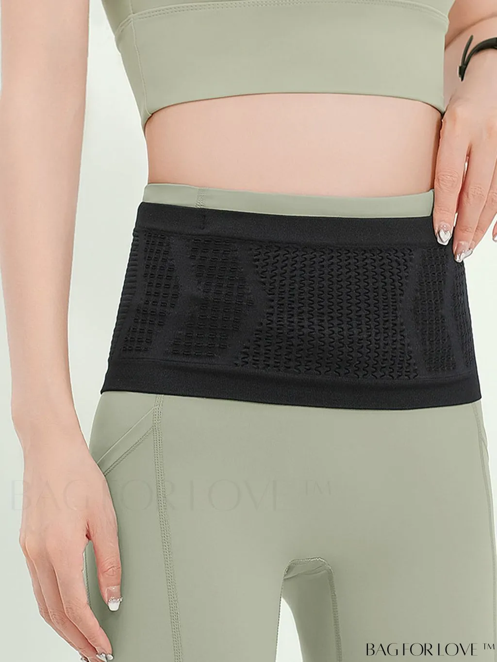 BagForLove - Multi-Pocket Elastic Waist Bag for Running Sports with Phone Holder