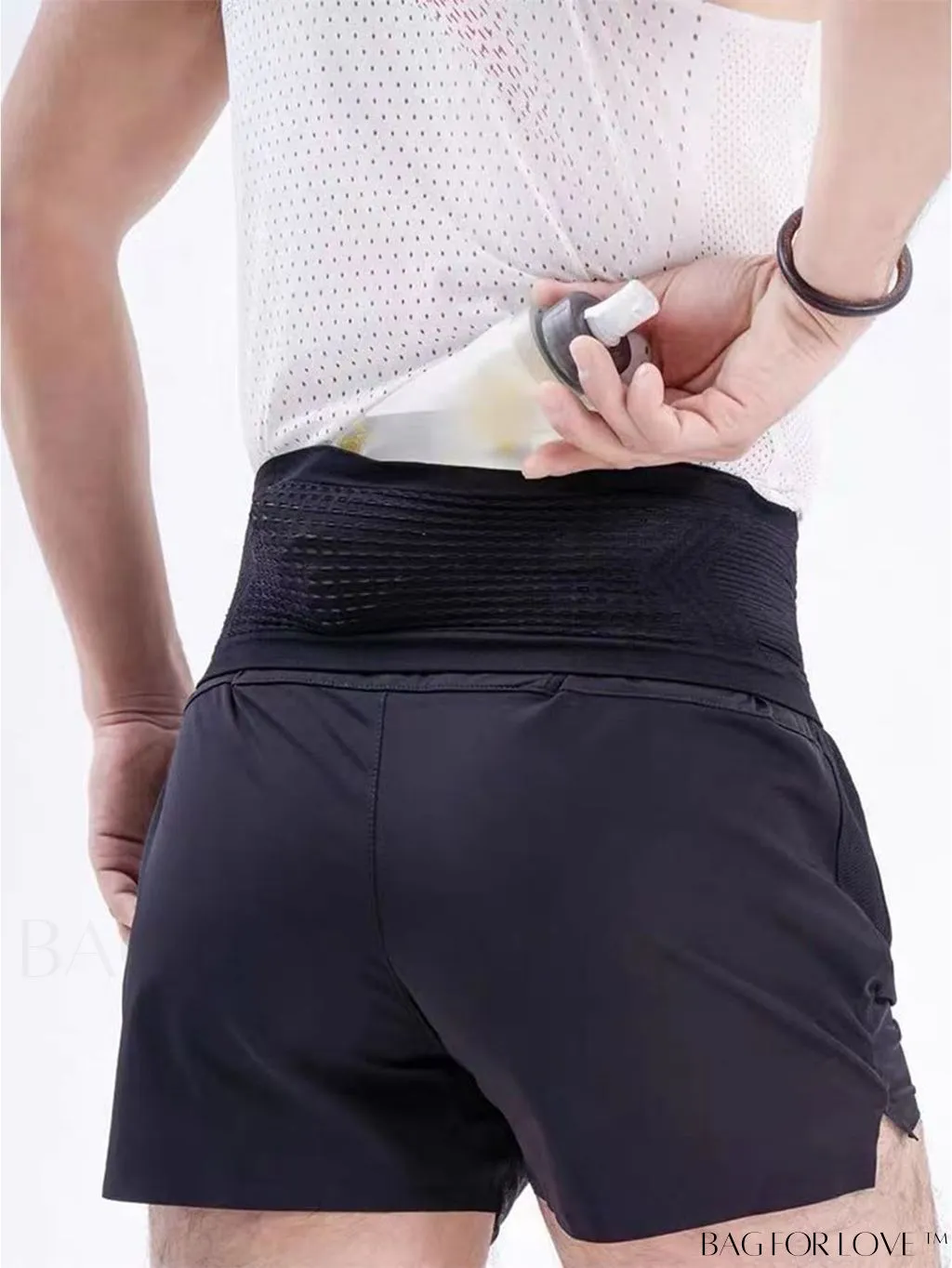 BagForLove - Multi-Pocket Elastic Waist Bag for Running Sports with Phone Holder