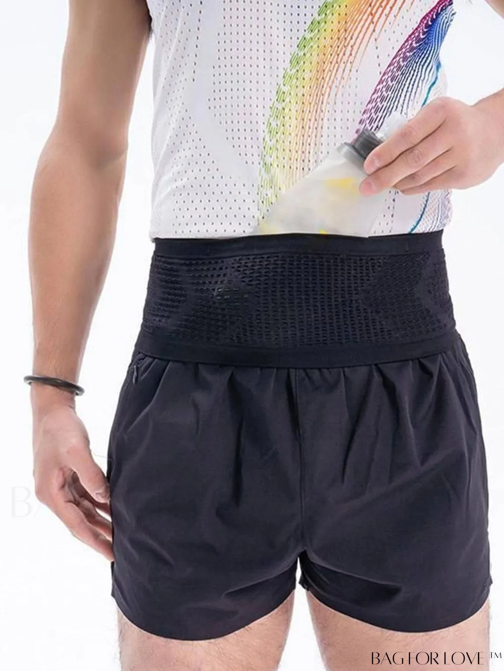 BagForLove - Multi-Pocket Elastic Waist Bag for Running Sports with Phone Holder