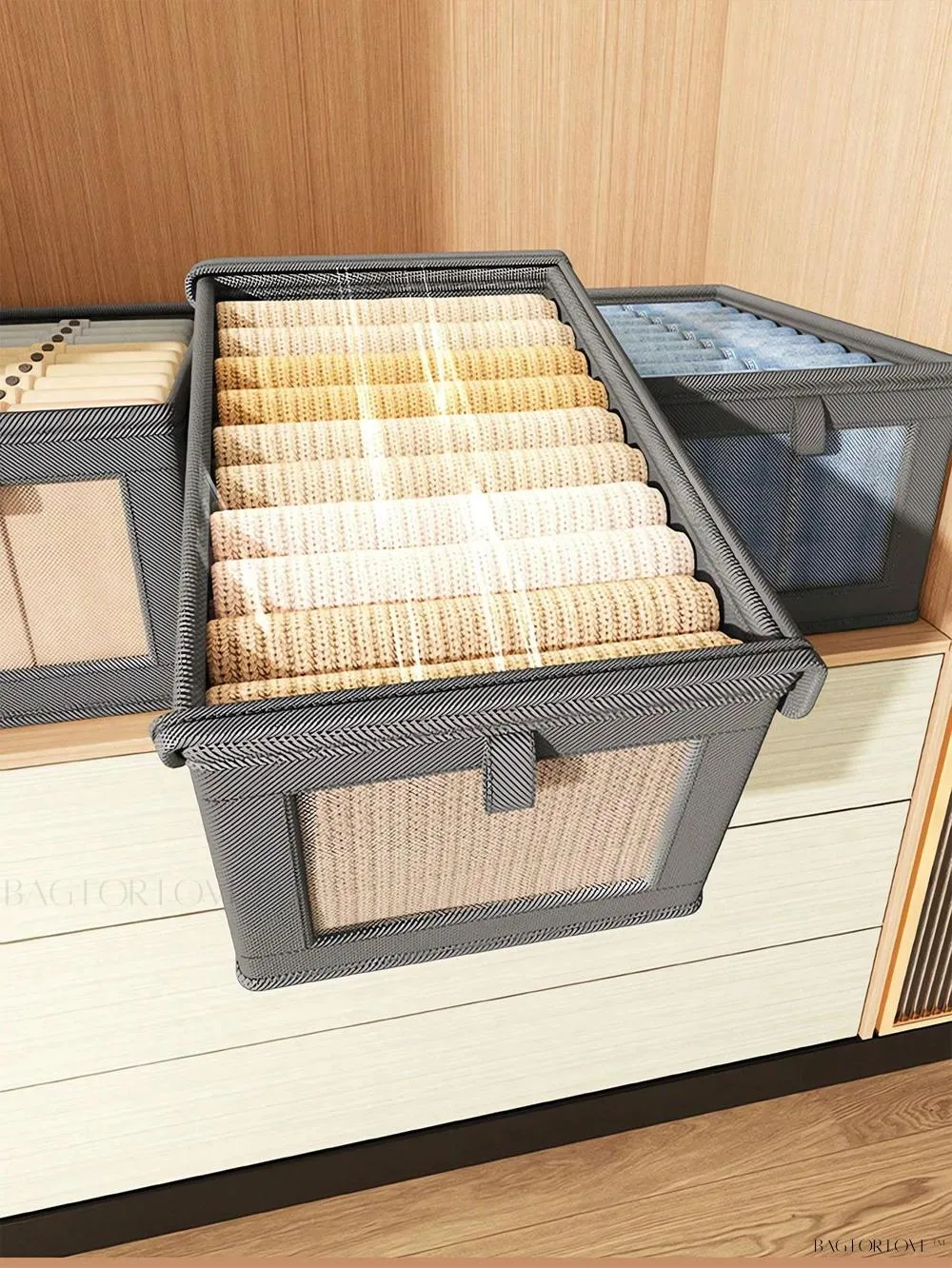 BagForLove - Spacious Clothes Storage Bag with Moisture-Proof Fabric for Home Organization