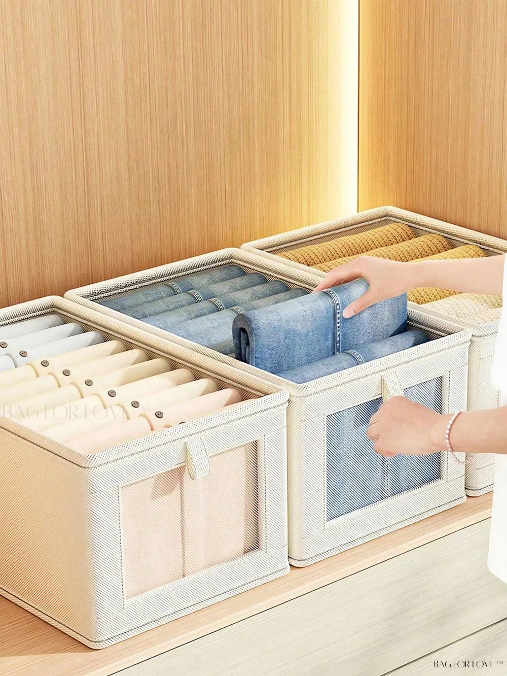 BagForLove - Spacious Clothes Storage Bag with Moisture-Proof Fabric for Home Organization