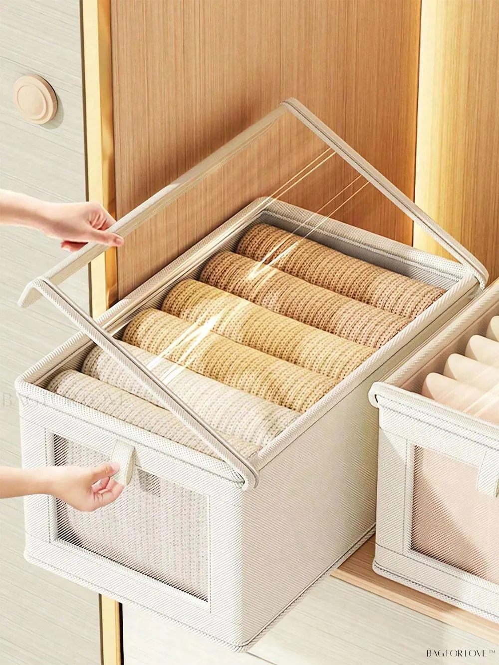 BagForLove - Spacious Clothes Storage Bag with Moisture-Proof Fabric for Home Organization