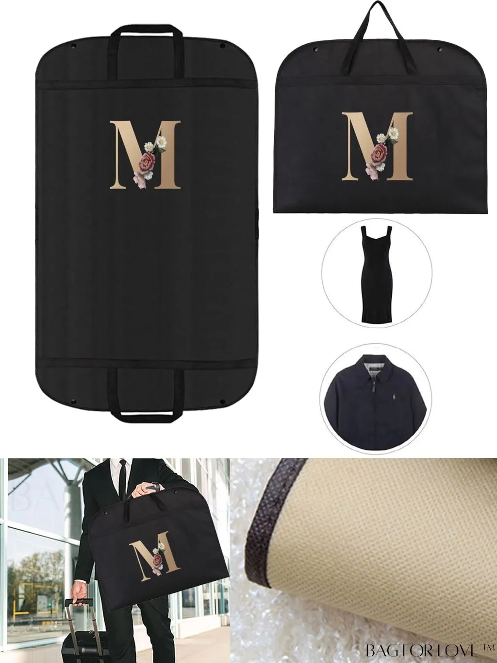 BagForLove - Wedding Dress Storage Bag - Travel-friendly, Organizer for Garments, Wardrobe, and Dorm Essentials