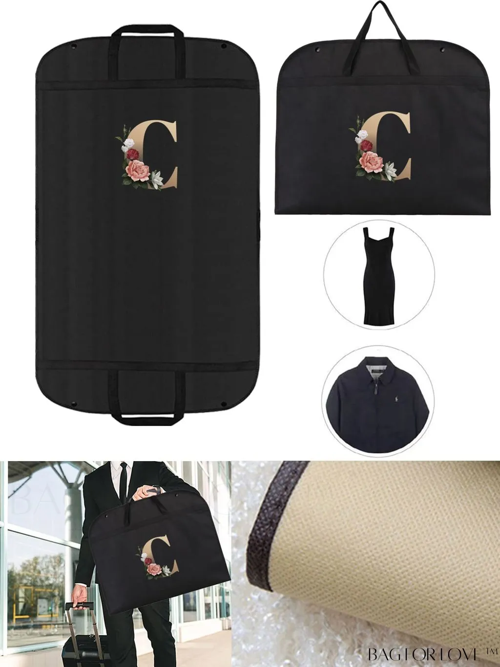 BagForLove - Wedding Dress Storage Bag - Travel-friendly, Organizer for Garments, Wardrobe, and Dorm Essentials