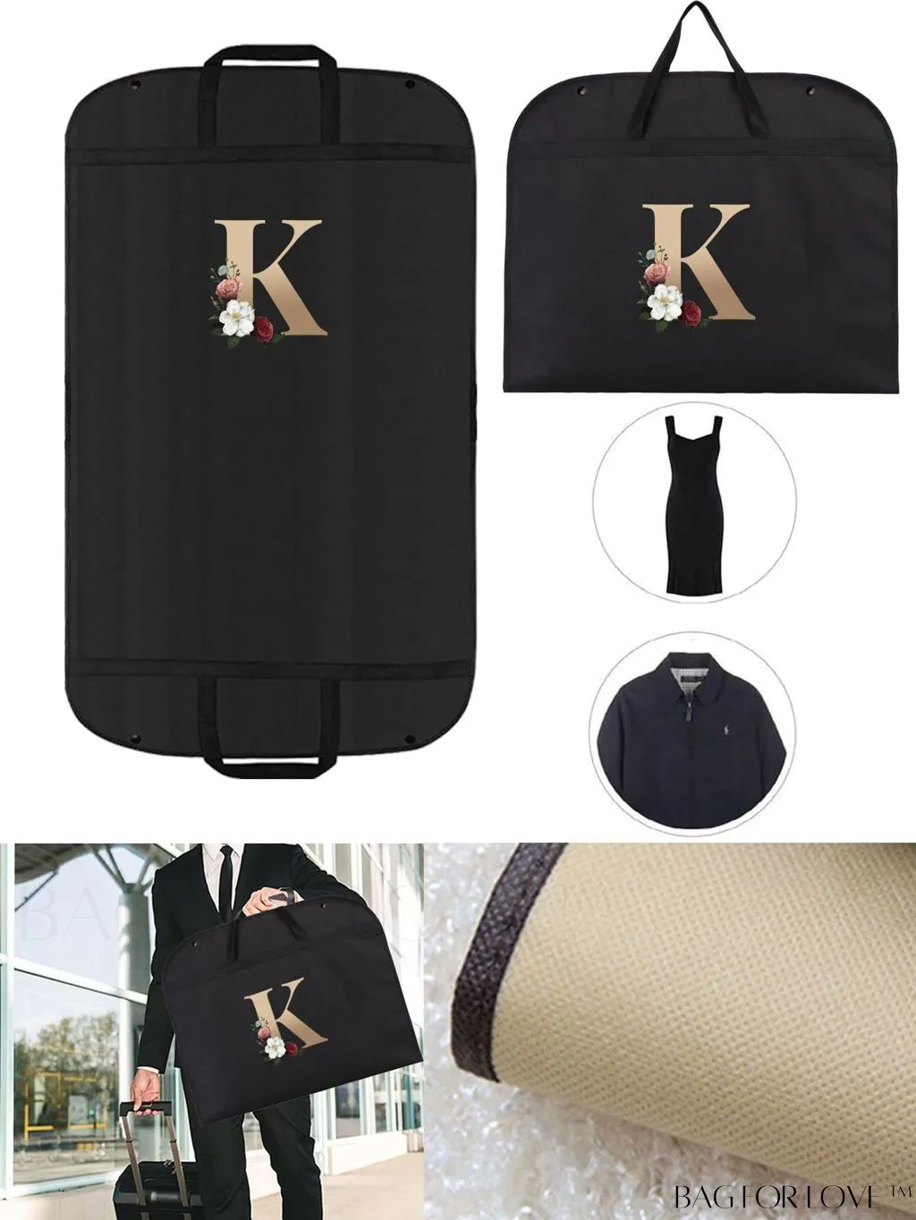BagForLove - Wedding Dress Storage Bag - Travel-friendly, Organizer for Garments, Wardrobe, and Dorm Essentials