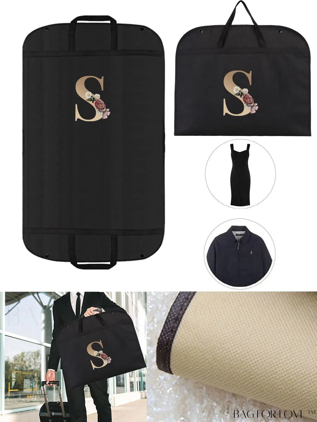 BagForLove - Wedding Dress Storage Bag - Travel-friendly, Organizer for Garments, Wardrobe, and Dorm Essentials
