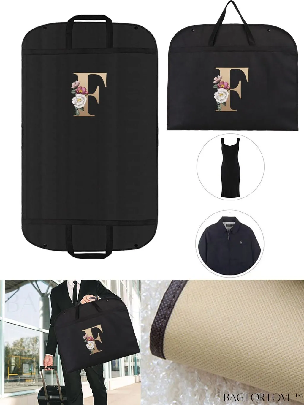 BagForLove - Wedding Dress Storage Bag - Travel-friendly, Organizer for Garments, Wardrobe, and Dorm Essentials