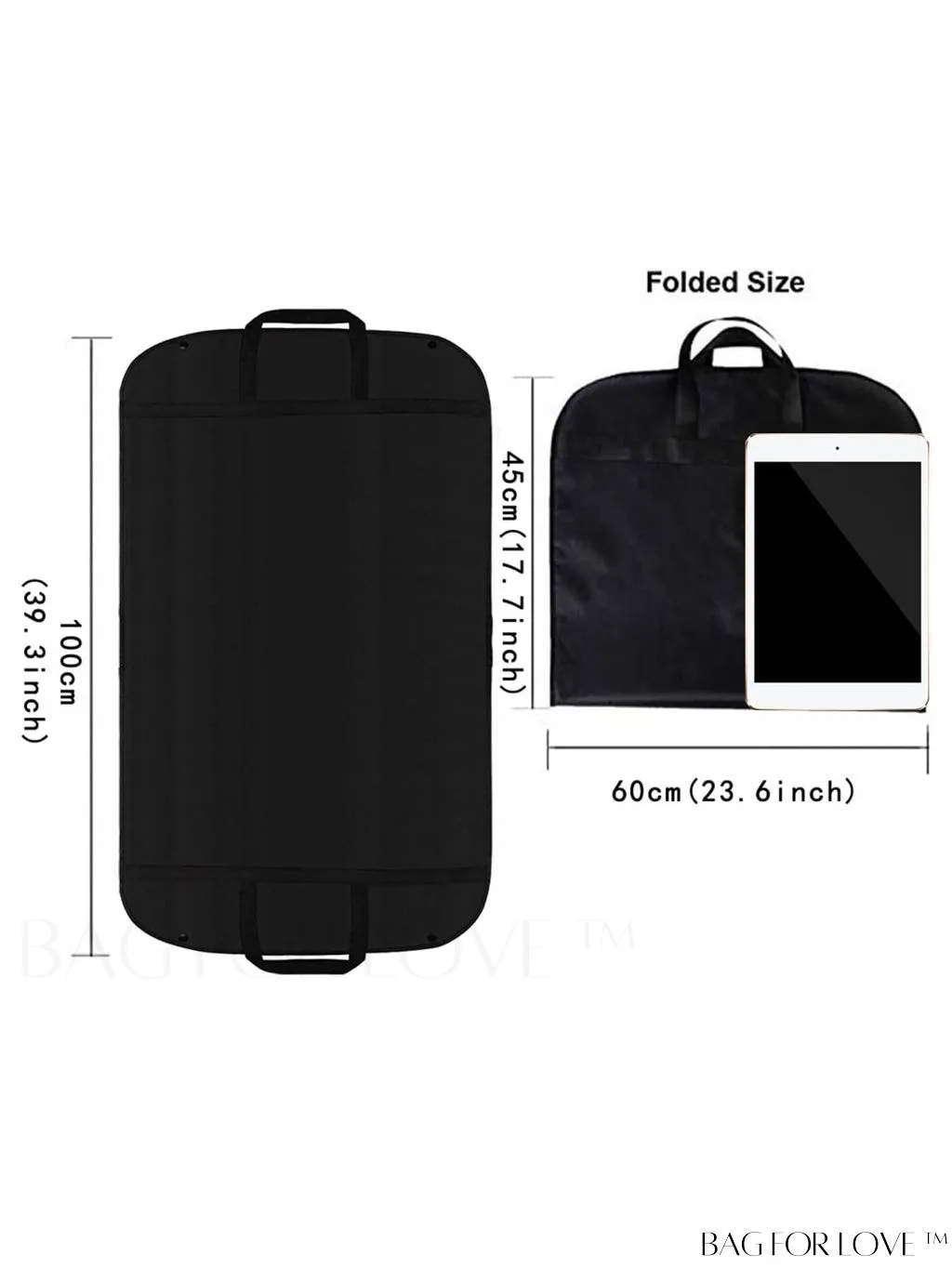 BagForLove - Wedding Dress Storage Bag - Travel-friendly, Organizer for Garments, Wardrobe, and Dorm Essentials