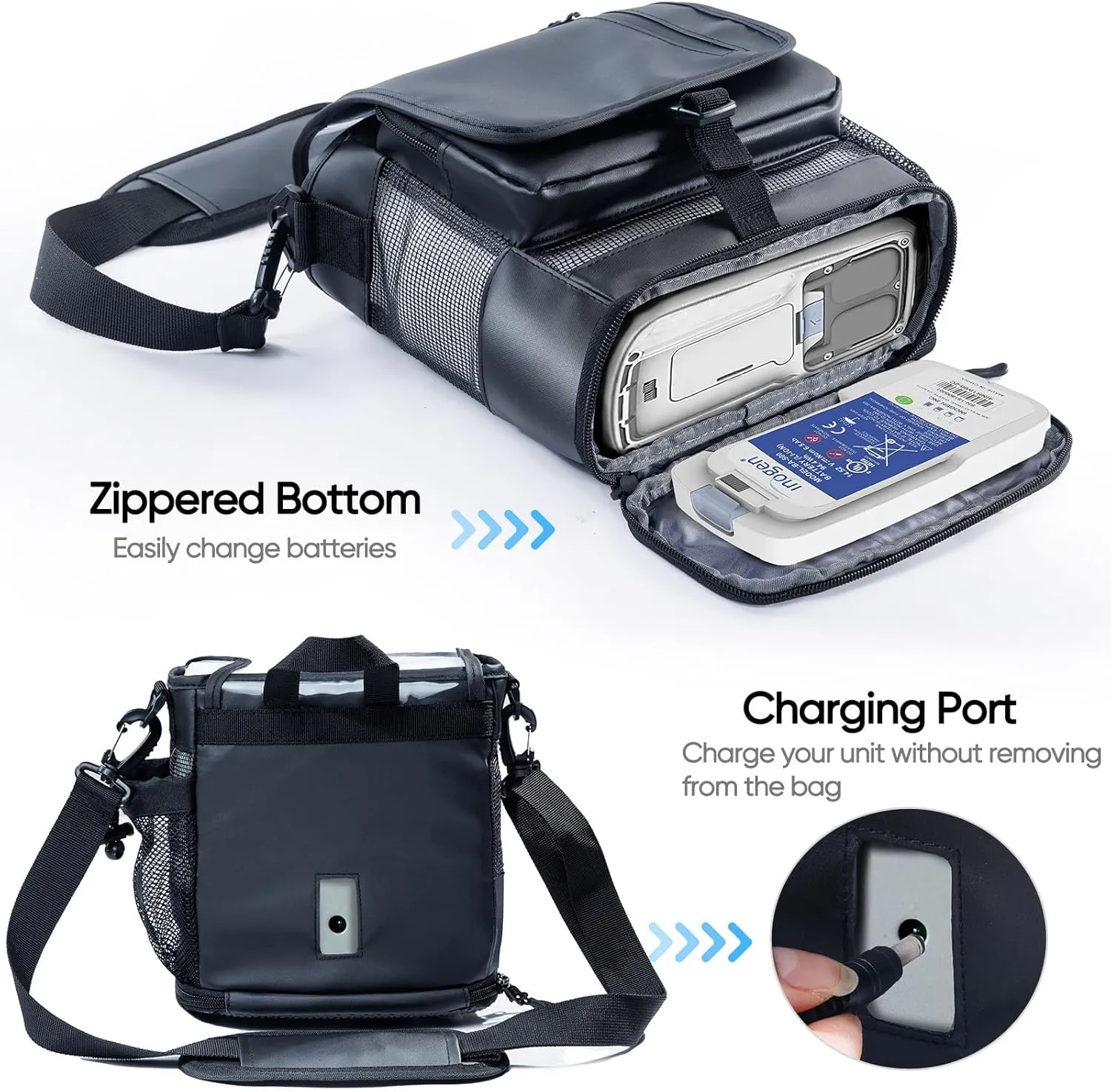 BAGSFY Lightweight Carry Shoulder Bag for Inogen One G5 and Rove 6 Tote, Portable Oxygen Concentrator Carrying Case for Inogen One G5 Accessories and Battery.