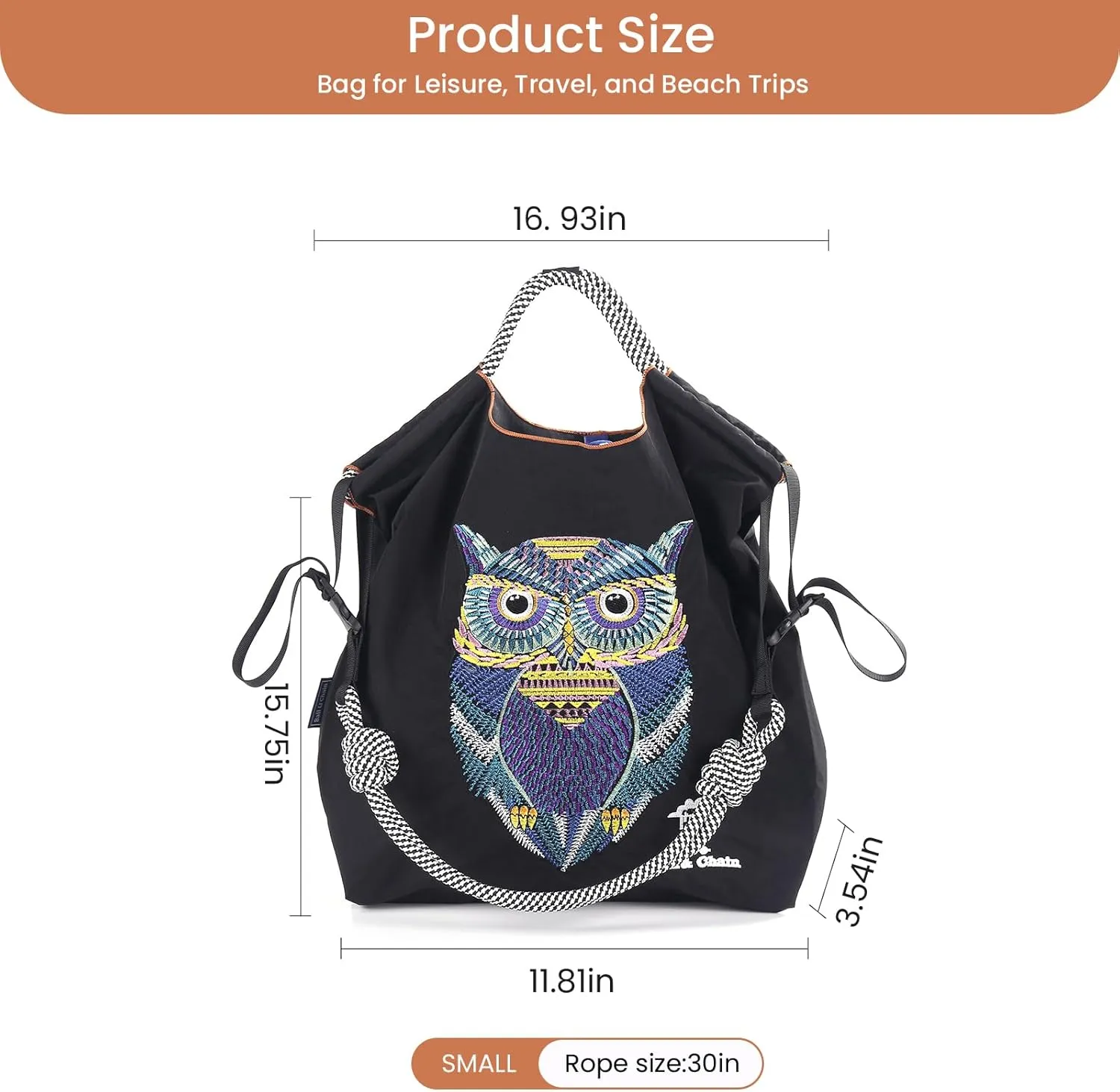 Ball&Chain Nylon Travel Tote Bag for Women，Lightweight Medium Reusable Grocery Shopping Cloth Bags，Suitable for Daily Life