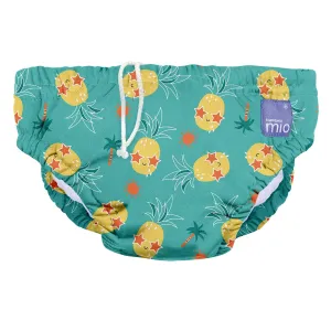 Bambino Mio, reusable swim diaper, pineapple party, small (<6 months)