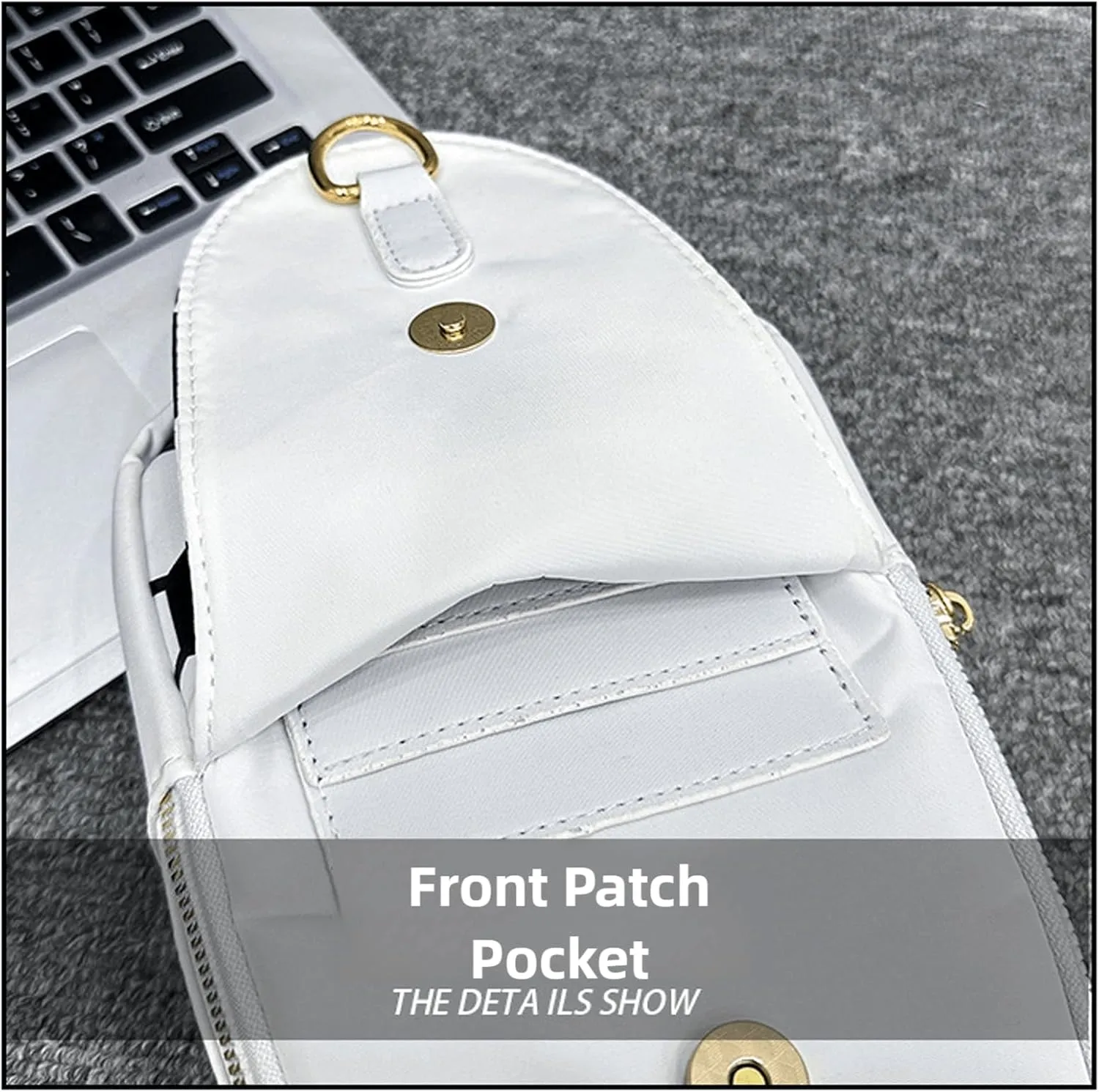 Baseball Crossbody Bag for Women – Softball Sling Bag with Multiple Pockets, Adjustable Strap, Hands-Free Design for Sports