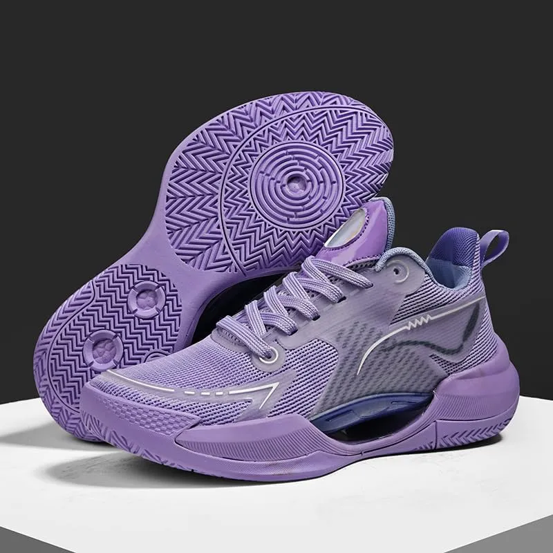 Basketball Shoes for Women and Men Anti Slip Wear Resistant Super Light Basketball Sneakers Outdoor Cushioning Workout Running Sneakers