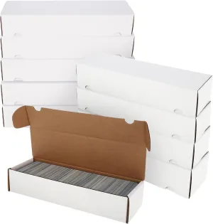 BCW 800ct Trading Card Storage Boxes - 10 Pack | Organizer for Sports Cards, MTG, Pokemon, and Card Games | Assemby Required