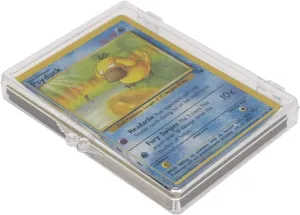 BCW Hinged Trading Card Box - 25 Count (Pack of 10) | Clear Plastic Card Storage Box with Snap Lock for Baseball, Pokemon, MTG & Business Cards | Durable Plastic Card Case for Display & Protection