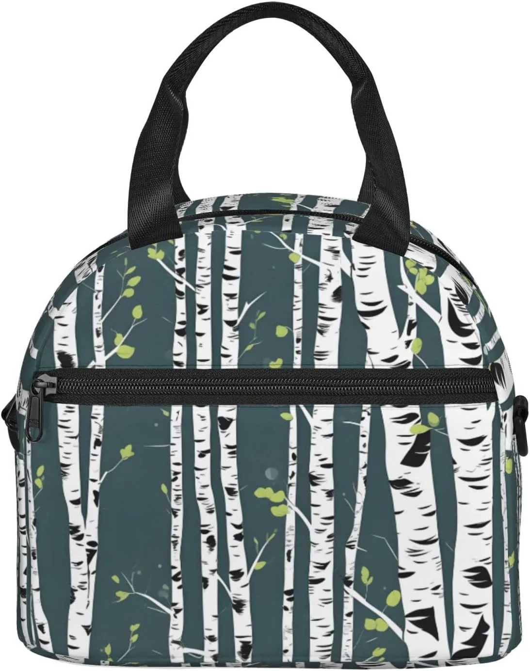 Beauty Birch Tree Insulated Lunch Bag Lunch Box For Women Men Reusable Tote For Office Gym Outings