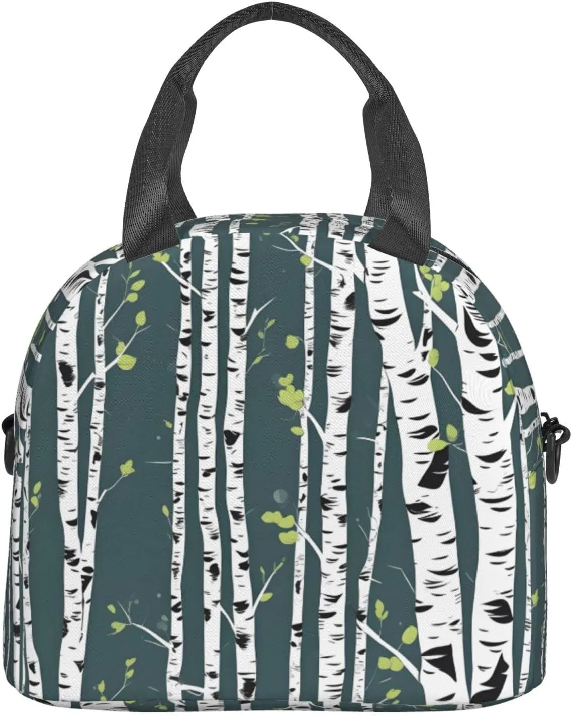 Beauty Birch Tree Insulated Lunch Bag Lunch Box For Women Men Reusable Tote For Office Gym Outings