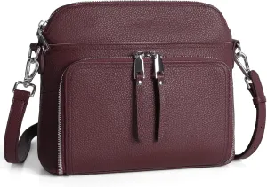 befen Genuine Leather Crossbody Purses for Women, Women's Small Crossbody Shoulder Bag with Built in RFID Wallet