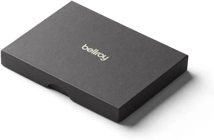 Bellroy Card Pocket (Small Leather Zipper Card Holder Wallet, Holds 4-15 Cards, Coin Pouch, Folded Note Storage)